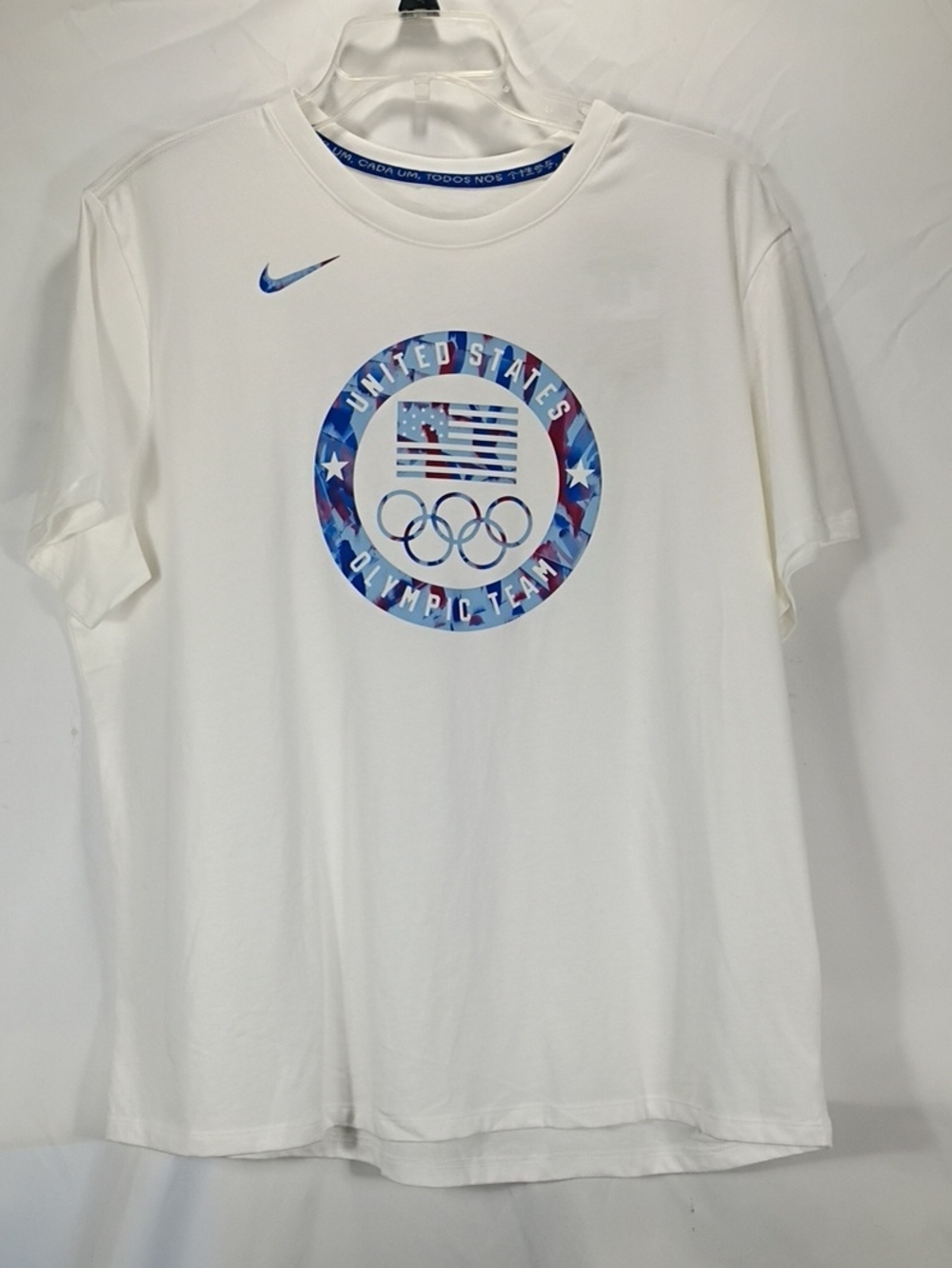 NWT Nike USA Olympic Team Women's White Short Sleeve Essentials Tee Size XL